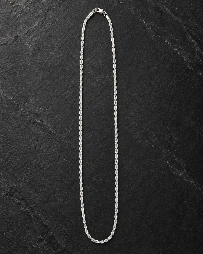 Cadena Turbillón 002 Plata 925 — 60 cm