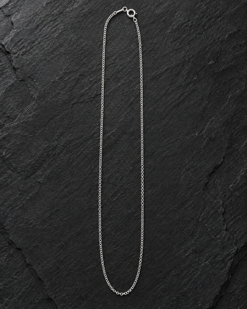 Cadena Rolo 001 de plata 925, 50 cm