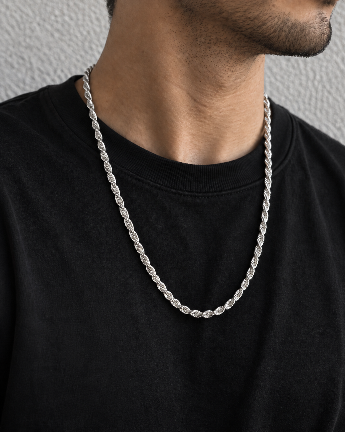 Cadena Turbillón 001 Plata 925 — 60 cm