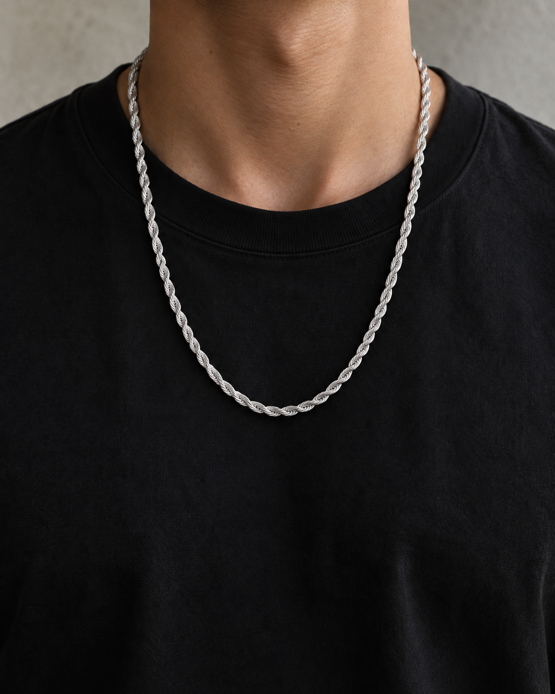 Cadena Turbillón 002 Plata 925 — 60 cm